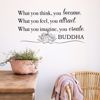 Picture of Become What You Think Wall Quote Decals