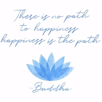 Show details for Happiness Is the Path Wall Quote Decals