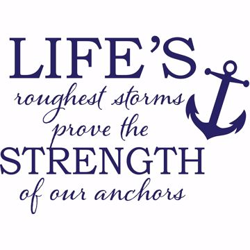 Show details for Strong Anchor Wall Quote Decals
