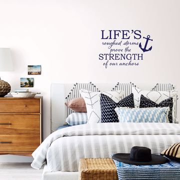 Show details for Strong Anchor Wall Quote Decals