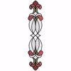 Picture of Red Hanover Stained Glass Window Decals