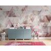 Picture of Pink Triangles Wall Mural