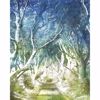 Picture of Blue Whimsical Trees Wall Mural