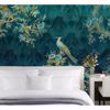 Picture of Blue Peacock Wall Mural