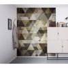 Picture of Bronze Triangles Wall Mural