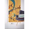 Picture of Orange Vintage Circles Wall Mural