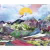 Picture of Colorful Mountain Top Wall Mural
