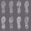 Picture of Tonya Taupe City Footprint Wallpaper