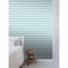 Picture of Verdon Aquamarine Geometric Wallpaper