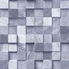 Picture of Tevye Blue Wood Geometric Wallpaper