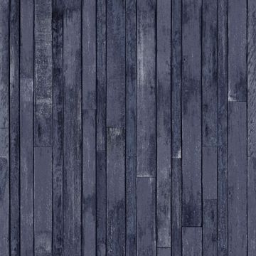 Picture of Azelma Navy Wood Wallpaper