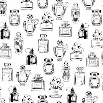 Show details for Chita White Perfume Bottles Wallpaper