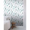 Picture of Nala Turquoise Feathers Wallpaper