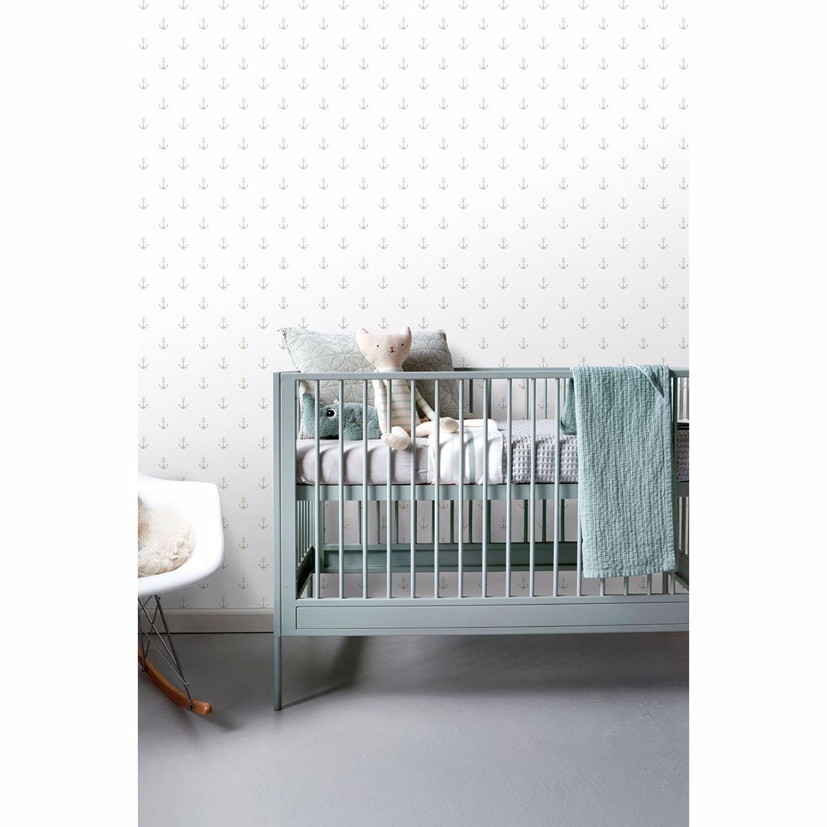 DD138964 - Morton Grey Anchors Wallpaper - by ESTA Home