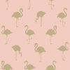Picture of Lovett Peach Flamingo Wallpaper