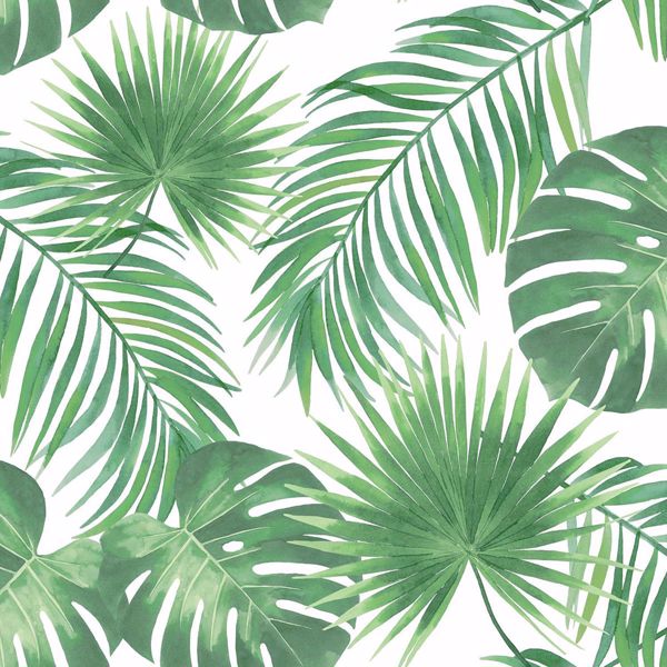 Dd Patti Light Green Leaves Wallpaper By Esta Home