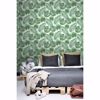 Picture of Patti Light Green Leaves Wallpaper