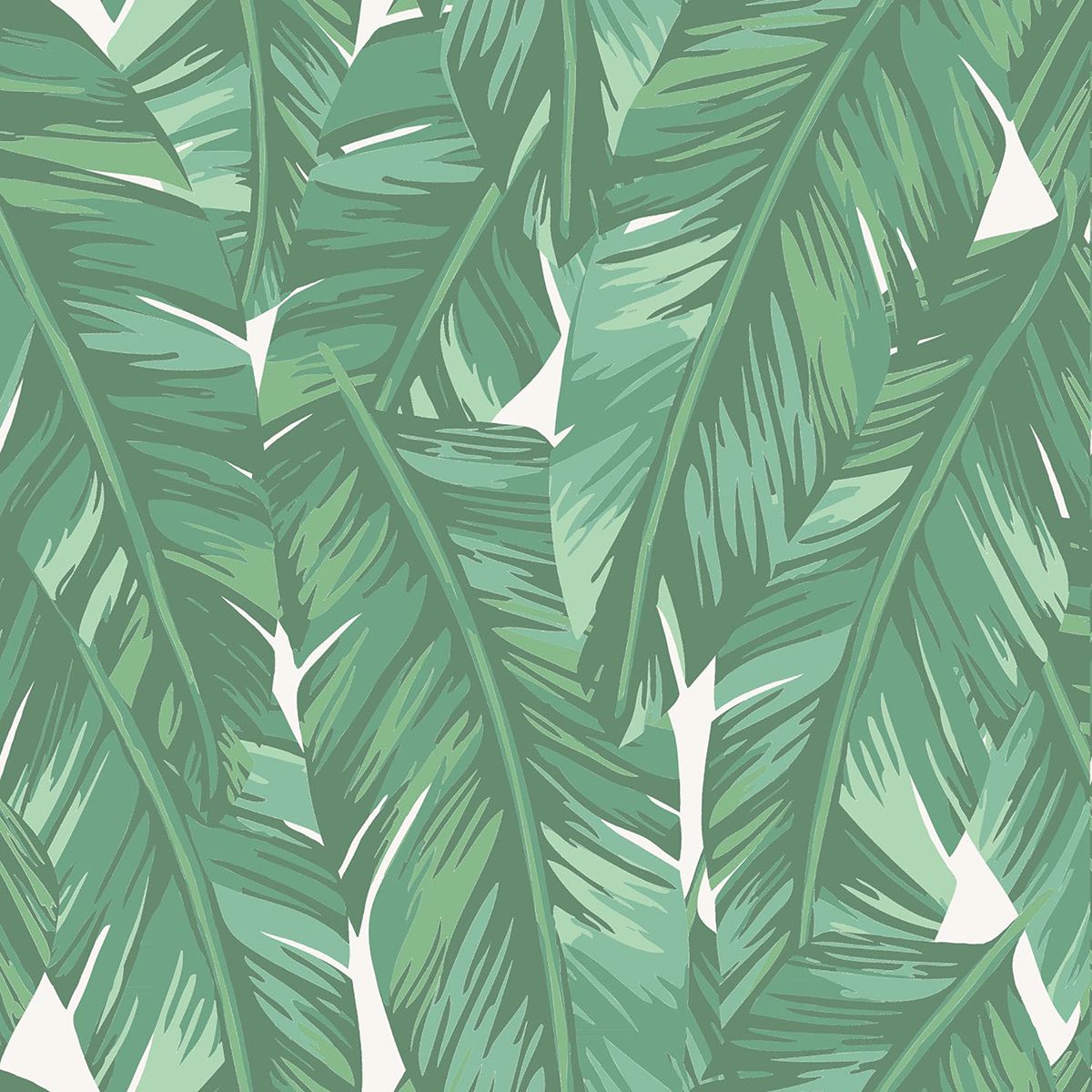 DD139014 - Dumott Green Tropical Leaves Wallpaper - by ESTA Home