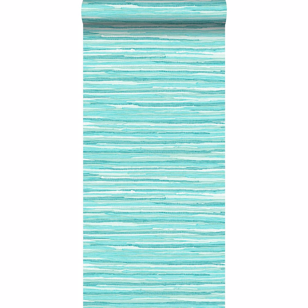 DD148621 Cabana Turquoise Faux Grasscloth Wallpaper by ESTA Home