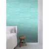 Picture of Cabana Turquoise Faux Grasscloth Wallpaper