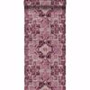 Picture of Desmond Magenta Distressed Medallion Wallpaper