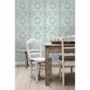 Picture of Desmond Turquoise Distressed Medallion Wallpaper