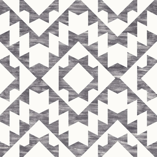 Picture of Fantine Black Geometric Wallpaper