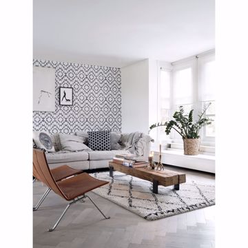 Show details for Fantine Black Geometric Wallpaper