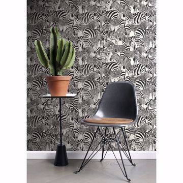 Show details for Jemima Black Zebra Wallpaper