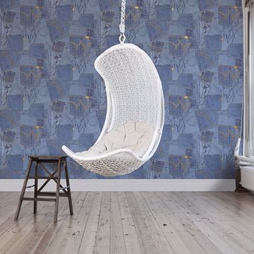 Show details for Inky Denim Jean Pocket Wallpaper