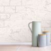 Picture of Mirren Off-White Marble Subway Tile Wallpaper