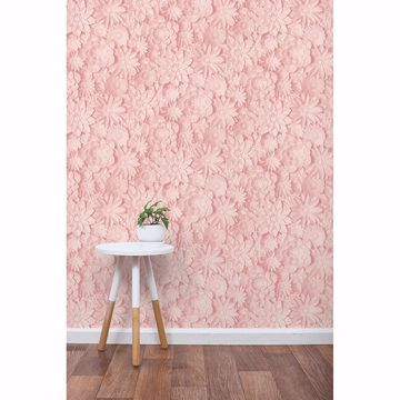 Show details for Dacre Pink Floral Wallpaper