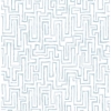 Picture of Ramble Blue Geometric Wallpaper