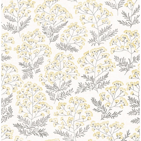 Picture of Floret Yellow Floral Wallpaper