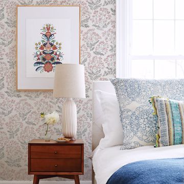 Show details for Floret Pink Flora Wallpaper