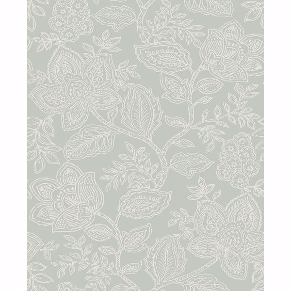 Picture of Larkin Sage Floral Wallpaper