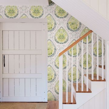 Show details for Alistair Green Medallion Wallpaper