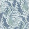Picture of Verdant Blue Botanical Wallpaper