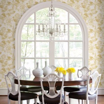 Show details for Frolic Wheat Lagoon Wallpaper