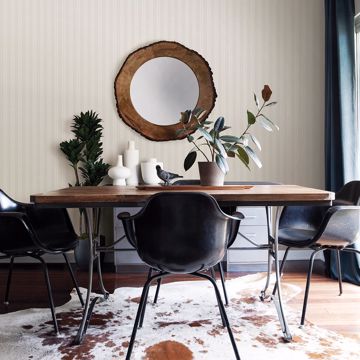 Show details for Symphony Platinum Stripe Wallpaper