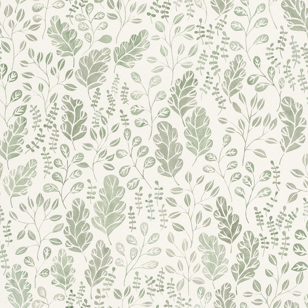 2948-27014 - Isha Green Leaf Wallpaper - by A-Street Prints