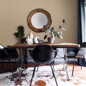Show details for Lark Beige Botanical Wallpaper
