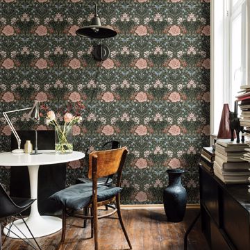 Show details for Celestine Green Floral Wallpaper