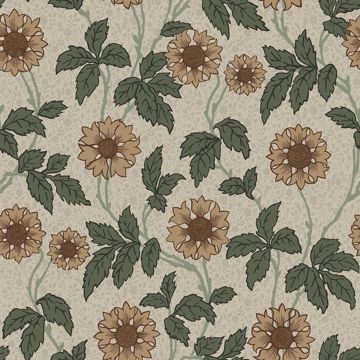 Picture of Leilani Beige Floral Wallpaper