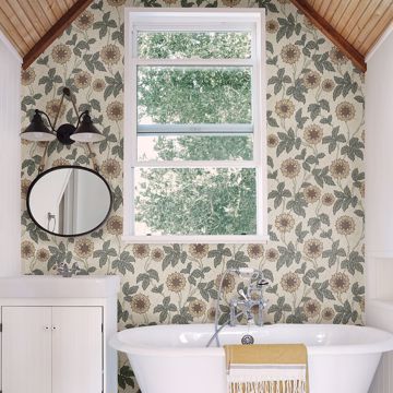 Show details for Leilani Beige Floral Wallpaper