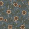 Picture of Leilani Blue Floral Wallpaper