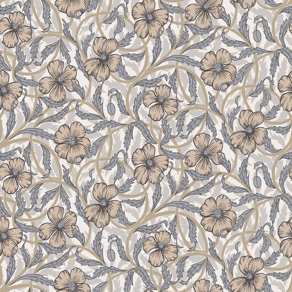 Picture of Imogen Neutral Floral Wallpaper