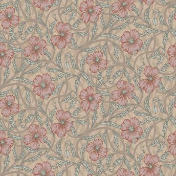 Picture of Imogen Light Brown Floral Wallpaper