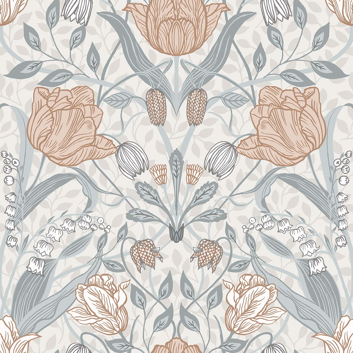2948-33005 - Tulipa Off-White Floral Wallpaper - by A-Street Prints