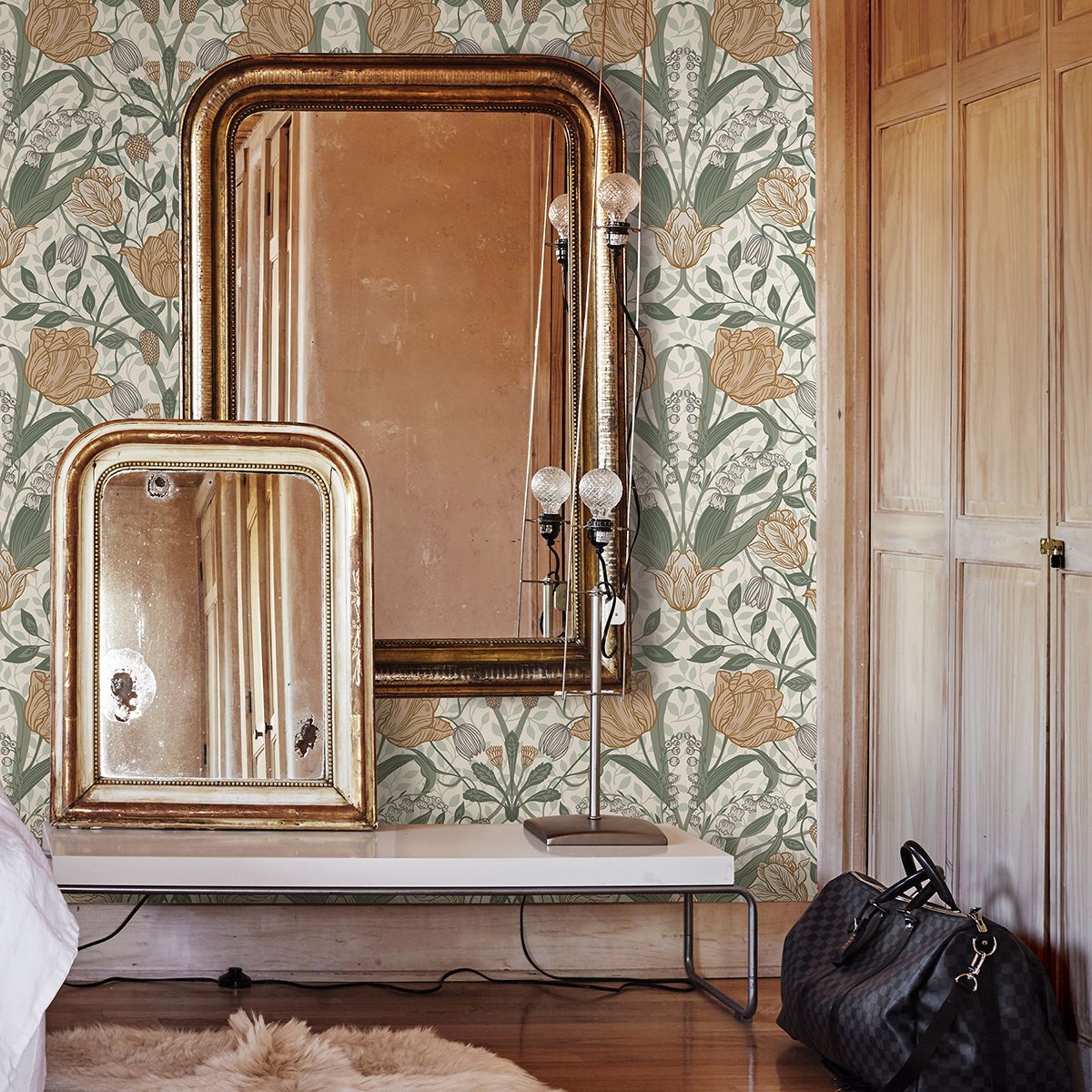 294833006 Tulipa Green Floral Wallpaper by AStreet Prints